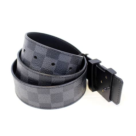 louis vuitton initiales damier graphite belt replica|Louis Vuitton 40mm belt.